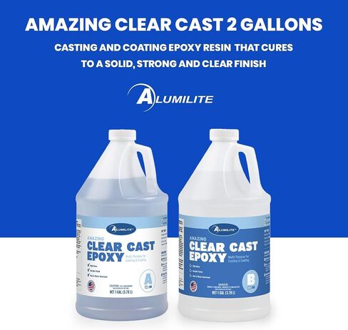 Alumilite Amazing Clear Cast Epoxy Resin Kit 16 Oz for Coating & Castings in Kuwait