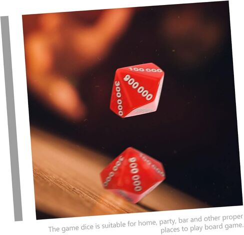24 Pcs Multi-Sided Game Dice Set, Large Portable Dice for Party Games, Assorted Colors, 0.86 * 0.86 * 3.14 Inch, Plastic, Mini Dice for Board Games and Party Props in Saudi Arabia