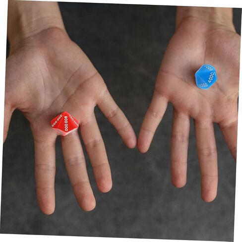 24 Pcs Multi-Sided Game Dice Set, Large Portable Dice for Party Games, Assorted Colors, 0.86 * 0.86 * 3.14 Inch, Plastic, Mini Dice for Board Games and Party Props in Saudi Arabia