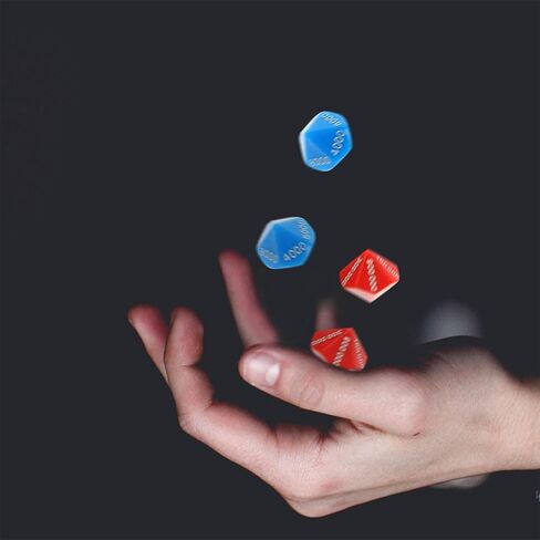 24 Pcs Multi-Sided Game Dice Set, Large Portable Dice for Party Games, Assorted Colors, 0.86 * 0.86 * 3.14 Inch, Plastic, Mini Dice for Board Games and Party Props in Saudi Arabia