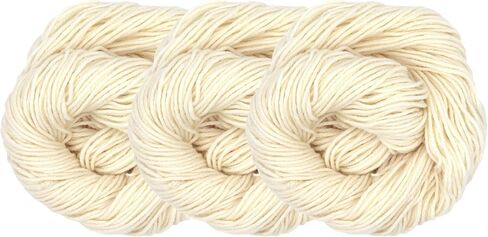 JubileeYarn Undyed Yarn - 100% Superwash Wool - 100g/218yds - 3 Pack in Saudi Arabia