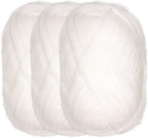 JubileeYarn Undyed Yarn - 100% Superwash Wool - 100g/218yds - 3 Pack in Saudi Arabia