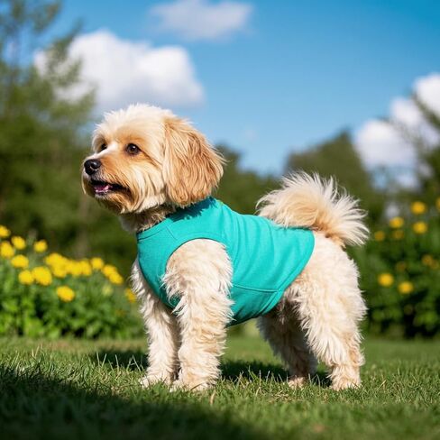 Winmany 2 Pieces Small Dogs Clothes Solid Color Puppy Summer Tank Top for Girl Boy Cute Chihuahua Shih Tzu Pomeranian Shirts Vest in Saudi Arabia
