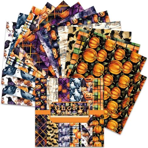 BLEDS Scrapbook Paper, 24 Sheets Craft Scrapbooking Paper Pad 6"x6" Floral Scrapbook Paper Single-Side Print 160gsm Card Making Paper Supplies for Junk Journal Decorative Album Art Craft Die Cutting in Kuwait