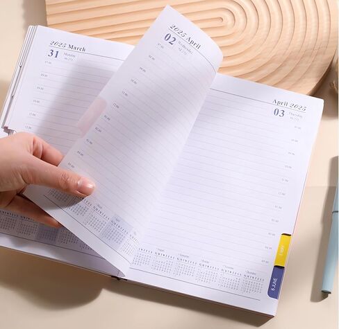 2025 Journal Diary Notebook Planner Memo A5 Monthler Scheduler Daily Planner Paper for Home Office School School Travel Gift Birthday (Blue) in Saudi Arabia