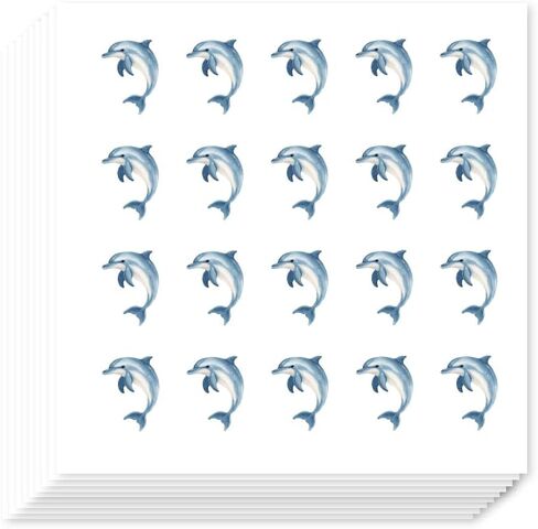 AHANDMAKER 400Pcs Self-Adhesive Planner Stickers, Dolphin Stickers Animal Stickers Decals for Planner Calendar Scrapbook Crafting Party Decor Gift Bag Seal Theme Party Decor, 0.5 Inch in Saudi Arabia