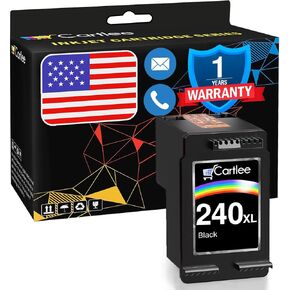 Cartlee Remanufactured Ink Cartridge Replacement for Canon PG-240XL 240 XL PIXMA MX472 MX452 MG3520 MX432 MX439 MG3220 MX512 MG2120 MX459 MG3620 MG3600 MX479 (1 Black)