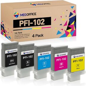 استبدال الحبر المتوافق مع Canon PFI-102 PFI 102 حبر خرطوشة PFI-102MBK PFI-102Y PFI-102BK PFI-102C PFI-102M 5 PACK لـ IPF500 510 6005 610 650 700 710 750 750 755 760 760