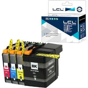 استبدال خرطوشة الحبر المتوافقة مع LCL لـ Brother LC10E LC10EBK LC10EC LC10EM LC10EY XXL HIGH MFC-J6925DW (أسود سايان أرجواني أصفر 4 حزمة)