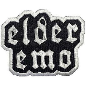 شعار emo بقع الحديد على الملابس ، الشارة المطرزة على الحديد/الخياطة على رقعة إصلاح زين ، ملحقات DIY لسترات الظهر الجينز للملابس