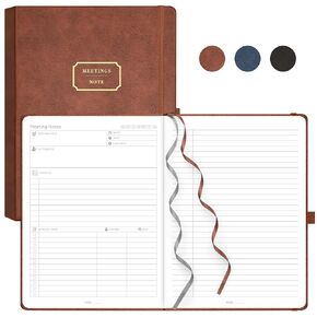 Emshoi 2 Pack Meeting Notebook for Work Organization ، A5 A4 Size ، 140-240 Pages