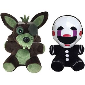 Ktveih Phantom Foxy و Puppet Plush Toy Toy Toy محشو بالحيوانية معجبين بصنع أفلام من أجل بوي فتاة أفخم هدية 2pcs