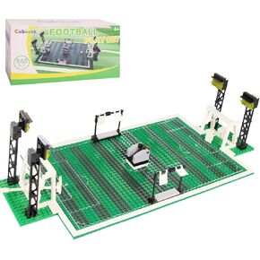 Basketball Playset Building Blocks, Basketball Court Baseplate Brick with Basketball Stands, launchers Bricks, 2 Basketballs, Building Bricks Set Compatible with Major Brands