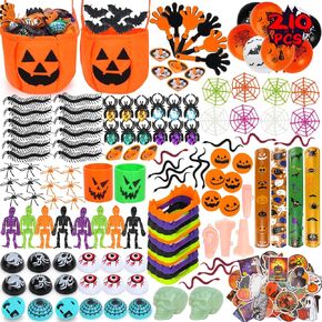 تفضل لعبة Halloween Party Toy Life 210 PCS الأطفال يعاملون ألعابًا بكميات كبيرة - غودي أكياس ، أو إرجاع الهدايا لعيد الميلاد ، أو الخدعة أو العلاج ، لوازم الحفلات في الفصل الدراسي