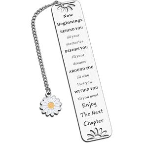 New Beginnings Gifts, Bookmarks for Women, Stocking Stuffers White Elephant Gifts for Adults, Divorce Breakup Get Well Gifts for Women, Farewell Going Away Goodbye Gifts for Coworker Friends