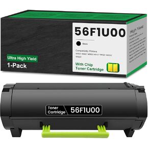 56F1U00 Black Ultra High Yield Toner 25,000 Pages Remanufactured 56F1U00 Replacement for Lexmark 56F1U00 for MS521dn MS621dn MS622de MX521de MX521ade MX522adhe MX622ade MX622adhe Printer, 1-Pack