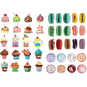 Seasonstorm Donut Cake Macaroon Kawaii Aesthetic Pastel Art Agenda Journal Planner Stationery Stickers