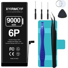 10000mAh Super Capacity Battery Compatible with iPhone 8 Plus, 0 Cycle Li-Polymer Replacement Battery for iPhone 8 Plus, with Professional Repair Tool Kit