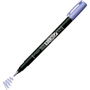 Tombow Brush Pen Fudenosuke Pastel for Black Paper ، Lavender