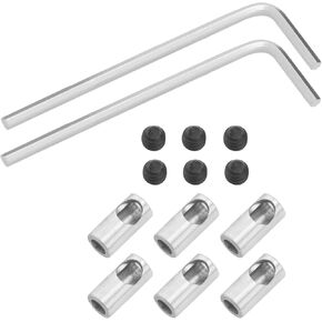 6 مجموعات من تروس التروس RC طراز Car Model Accessory Pinion مخفض محول من 3.175 مم إلى 5 مم محور محور الأكمام متوافقة مع محرك RC