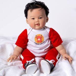 Paradise Garaleries واقعية Reborn Asian Baby Baby Boy 22 بوصة دمية Lifelelik