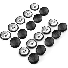 20pcs الأزرار المغطاة بالجلد المغطى ، 25 ملم جولة كبيرة من botones para para tapicería للحياكة المفروش