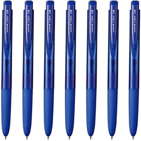 Uni-Ball Signo RT1 Gel Ink Point Pen ، 0.38 ملم نقطة إضافية قابلة للسحب ، حبر أزرق ، UMN155N38.33 ، حزمة 7