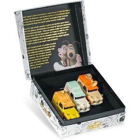 Corgi Diecast Model Cars - CC80505 Wallace & Gromit Austin Van Collection - 1:43 مركبات نموذجية مسبقة ، مصبوب معدن كلاسيكي ، طرازات للبالغين - الأصفر والأبراج والأزرق