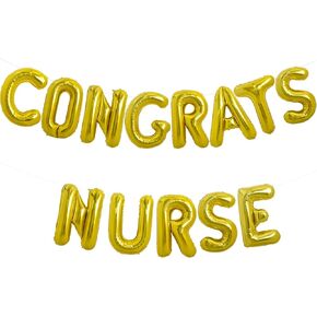 TONIFUL Gold and Red Earned It Graduation Balloon Banner 2025 Nurse Graduation Decorations,2025 Nursing Balloons Gold Earned It Nursing Balloons for Class of 2025 RN Graduation Party Supplies
