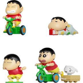 52TOYS Crayon Shinchan Dynamic Shin-Life, Whole Set Action Figure Collectible Toy Kawaii Creative Gift Room Decor Desktop Decoration, Gift for Birthday Party