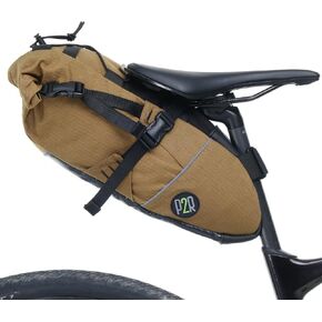 PACK2RIDE Inova Light Bike Saddle Bag - Water Resistant, Durable Cordura Fabric, Essential Bag for Bikepacking - Under Seat Storage, Seat Bag for Road, Gravel Cycling (Black)