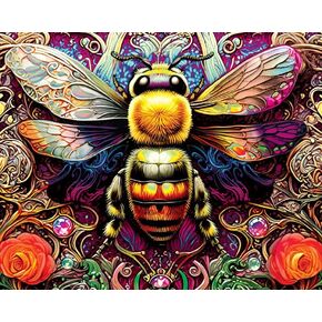 Springbok Amazing Bee 1000 قطعة بانوراما للبالغين - احتفل بالنحل المذهل مع هذا الرسم التوضيحي الملون بواسطة