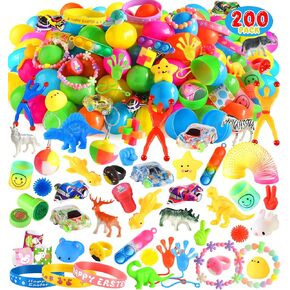 100 Pack Prefilled Easter Eggs with Assorted Toys, Easter Theme Surprise Eggs for Basket Stuffers/ Fillers, Filling Treats, Classroom Prize Supplies, Easter Eggs Hunt Party Favors for Kids - C1