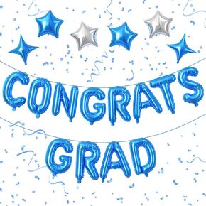 Pink Congrats Grad Balloons for Graduation Decorations Class of 2025