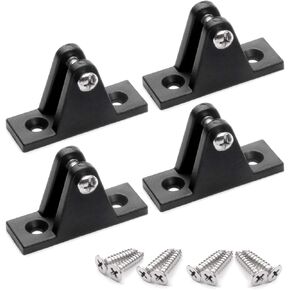 MIZUGIWA Boat Bimini Top Hardware,Nylon Bimini Top Deck Hinge with Pin and Ring Screws,316 Stainless Steel Marine