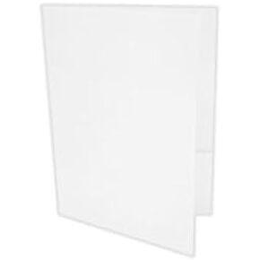 Luxpape 9 "× 12" مجلدات العرض | جيبان | الكتان الأبيض | 100 رطل. تغطية | 25 كتي