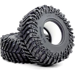 Hobbysoul Soft Sticky 2.2 Tyres Hight 127mm / 5.0 '' 'For 1/10 RC Mud Truck SCX10 Capra Wraith Yeti Trx4 AMG 6x6 Gen8 Produsts ، HS700714-2