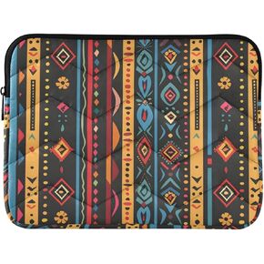 Colorful Bohemian Stripe Waterproof Laptop Sleeve 13-14 Inch Shockproof Laptop Case Bag for Notebook Computer