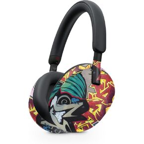 Mayyskins الجلد متوافق مع سماعات Sony WH -1000XM5 - عجلات الزهور | غلاف الالتفاف الواقي ، الدائم ، والفريد من نوعه | من السهل تطبيق الأنماط وإزالتها وتغييرها