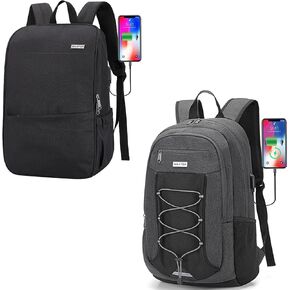 MAXTOP Laptop Backpack Business Computer Backpacks with USB Charging Port College Bookbag Fits 15 Inch Laptop