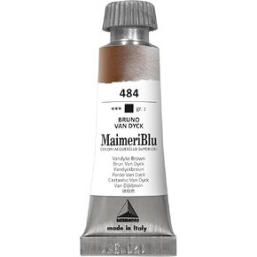 Maimeriblu 12ml Pigment Pigment Paint - Vandyke Brown PBR7 Professional Paint - Lightfast و Sharprent Paint Paint for Artists