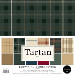 Echo Park Paper Company 12x12 inches Tartan Paper Craft Kit - Tartan No. 3