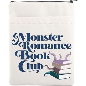 Jniap Monster Romance Book Book Book Sleeve Monster Lover Gifts Alien Romance Book Gifts Tentacle Monster Book Sleeve Monster Smut Book Cover (Monster Romance)