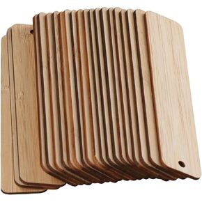 20pcs 4.72inch فارغة الخيزران مرجعية نقش الفراغات الخيزر