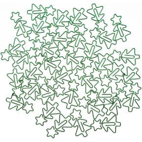 30 Pcs Christmas Tree Shaped Paper Clips Bookmark Metal Art Clips Office Supplies Set Binder Folders Metal File Holder for Notebooks Scrapbooks File Organizer