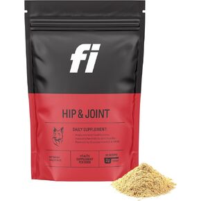 Fi Hip & Joint Supplement for Dogs | Powder Joint Support | Glucosamine, Chondroitin & MSM, Krill, Zinc | Promotes Mobility, Flexibility, Bone and Cartilage Health | Vet-Formulated | 90 Scoops