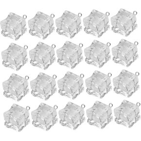 exceart 20pcs المعلقات على شكل ثلج ، إكسسوارات مجوهرات داي