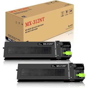 MX-312NT Toner Cartridge Compatible with Sharp MX-M260 M310 M264 M314 M354 Printer | 2-Pack, Black