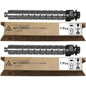 MPC6003 Black Toner Cartridge Compatible for 841849 Toner Cartridge Replacement for Ricoh MP C4503 MP C4504 C4504ex MP C5503 MP C5504 MP C6003 MP C6004 C6004ex Printers (2-Pack)