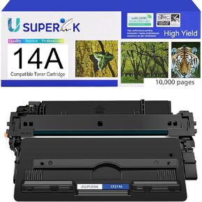 1 Pack Black Toner Cartridge Compatible for CF214A 14A use in Laserjet Enterprise 700 M712 M725 M712dn M712n M712xh MFP M725dn M725f M725z Printer (10,000 Pages High Yield)